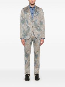 Зауженные брюки с принтом пейсли ETRO, синий