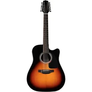 Акустическая электро-гитара Takamine GD30CE-12 Dreadnaught с 12 струнами, коричнево-солнечно-пятнистая