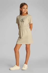 Детское платье Calvin Klein Jeans, бежевый