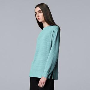 Женская уютная туника с боковым разрезом Simply Vera Vera Wang, Mystic Gulf