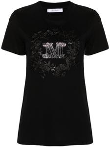 Max Mara футболка Elmo с логотипом, черный