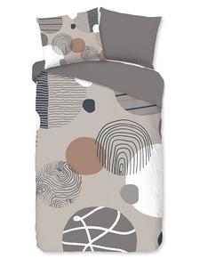 Комплект постельного белья Hendrik бежево-светло-коричневого цвета Good Morning, 240x220 см