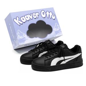 Износостойкие дышащие низкие скейтбордские кроссовки Unisex KAAVER OTTO, черный