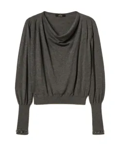 Свитер с спортивным принтом Actitude, серый