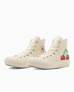 All Star PLTS Cherry Print HI Platform High-Cut