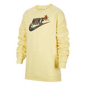 Свитер sportswear club fleece sweatshirt 'yellow' Nike, желтый