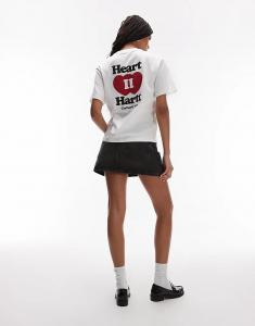 Футболка Carhartt WIP Heart II с мотивом hartt на спине, белая