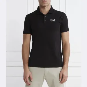 Рубашка поло стандартного кроя Ea7, черный