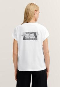 Футболка с принтом bugatti, белый