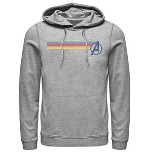 Мужская худи с классическим логотипом и графическим рисунком в цветах радуги Мстители Marvel