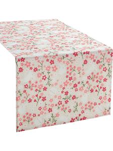 Erwin Müller Хлопковая скатерть-дорожка натурального розового цвета