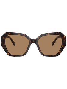 Swarovski солнцезащитные очки с кристаллами, коричневый