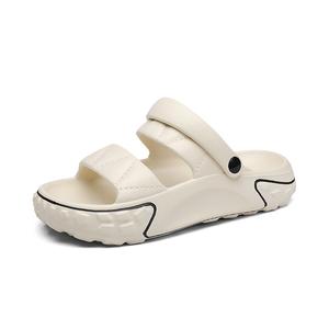 NANJIREN Пляжные сандалии унисекс, черные/бежевые