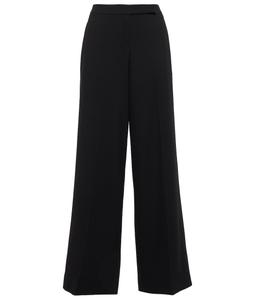 Широкие брюки из шерсти Бенни с высокой талией Emilia Wickstead, черный