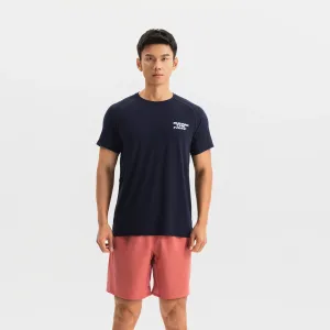 Мужская футболка для фитнеса Domyos синий/чёрный