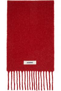 Jacquemus Красный шарф «карро»