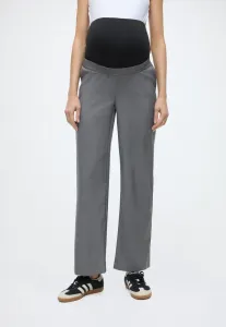 Olmhattielana life hw w mel pant trousers Only Maternity, Dark Grey Melange