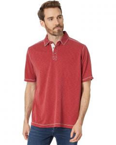 Поло Johnston & Murphy Vintage Slub, красный