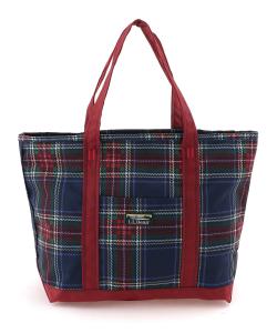 Легкая повседневная сумка-тоут, в клетку, средний размер