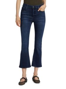 Джинсы-клеш Le Crop с высокой талией Frame, цвет Dante