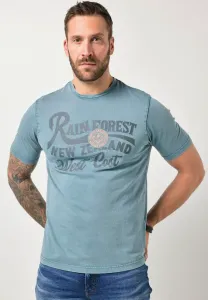 Футболка с коротким рукавом в винтажном стиле, подходящая по размеру. Jp1880, Denim Blue