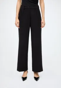 Брюки слоун с атласной отделкой Bardot, Black