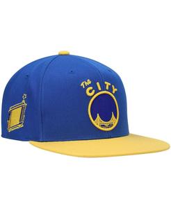 Мужская кепка Snapback Golden State Warriors Royal, золотого цвета из твердой древесины Classics Mitchell & Ness