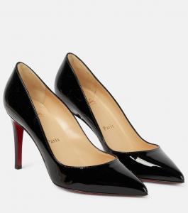 Туфли-лодочки Pigalle 85 из лакированной кожи Christian Louboutin, черный