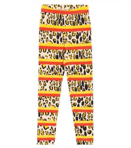 Хлопковые леггинсы с принтом Mini Rodini, разноцветный