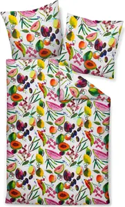 Комплект постельного белья Janine Design Mako-Satin 42147, современное искусство, цвет многоцветный, размер 155x200+80x80 Original Janine