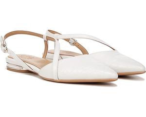 Туфли на плоской подошве Naturalizer Hawaii Slingbacks, цвет Warm White Faux Croco Leather
