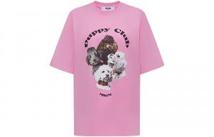 MSGM Футболка женская розовая