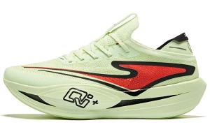 Кроссовки Zhijing Pro Running Shoes Men Low-top Obi Green Is Black And Sunset Red Erke