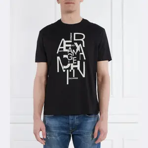 Футболка стандартного кроя Armani Exchange, черный