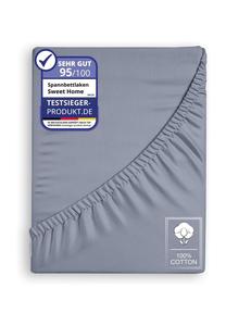 Простыня на резинке Cofi Jersey, 90x200 см, серый