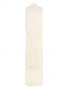 Платье макси без рукавов с плиссе BLUMARINE, нейтральный