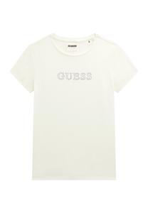 Рубашка с принтом FRONTLOGO STRASSSTEINEN Guess, белый