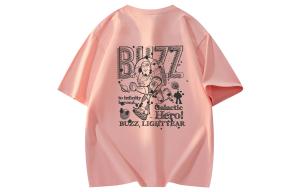 Футболки унисекс с круглым вырезом, узкий прямой крой Disney, розовый