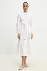 Хлопковое платье Answear.Lab, белый