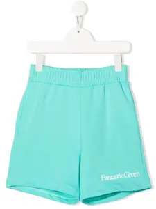 Шорты с принтом MSGM Kids, синий