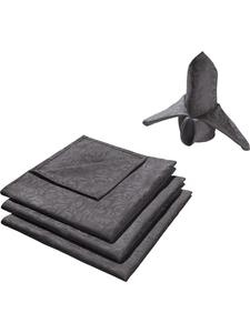 Erwin Müller Жаккардовые, хлопчатобумажные, тканые салфетки, упаковка из 4 штук, цвет Hamm, антрацит