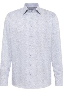 Рубашка на пуговицах классического кроя ETERNA, темно-синий