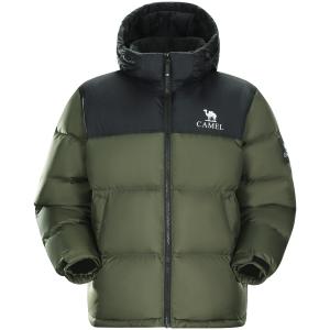 Теплая флисовая куртка-пуховик унисекс Camel, цвет Phantom Black / Mulberry Purple