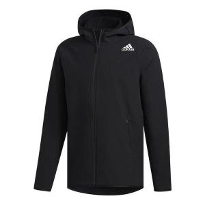 Куртка adidas Fl Dwr Cw Hdy Casual hooded track Jacket Black, черный