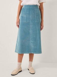 Короткая юбка миди из вельвета Malika Monsoon, Pale Blue