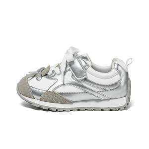 Износостойкая детская обувь для повседневной жизни Snoffy, серебряный/белый