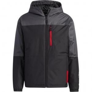 Стеганая куртка мужская черная Adidas, черный