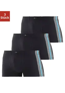 Боксеры H.I.S (упаковка, 3 шт.), с колор-блокировкой, черный