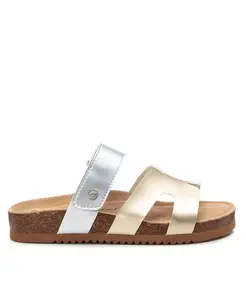 Женские удобные сандалии-слипоны XTI, золотой