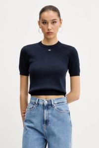 Хлопковый свитер Tommy Jeans, темно-синий